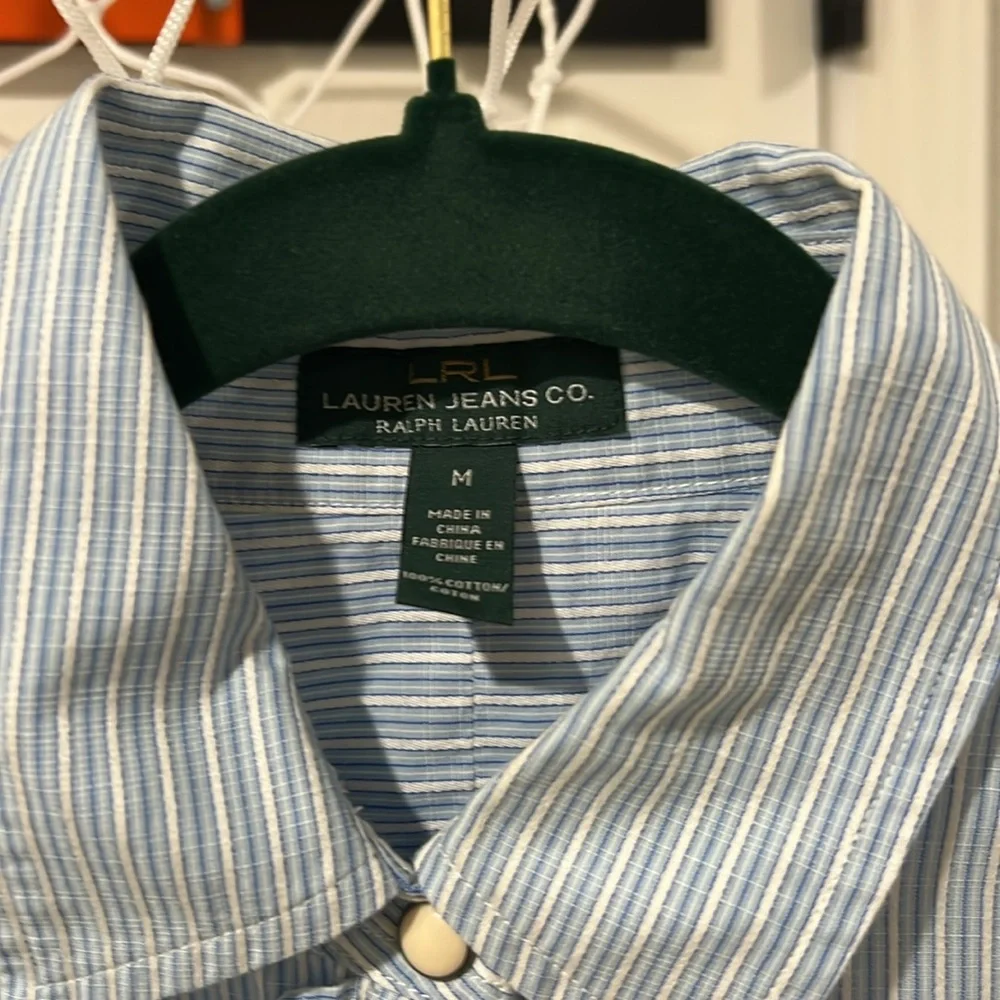 Lauren Jeans Co button down striped
Blouse - EUC - M- - Picture 2 of 11